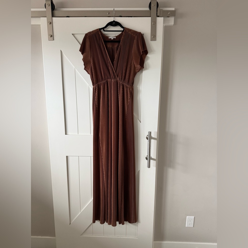 Baltic Born Copper Brown Maxi Dress